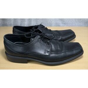ECCO Johannesburg Shoes Leather Perforated Square‎ Toe Oxford EU 43 US 9.5-10